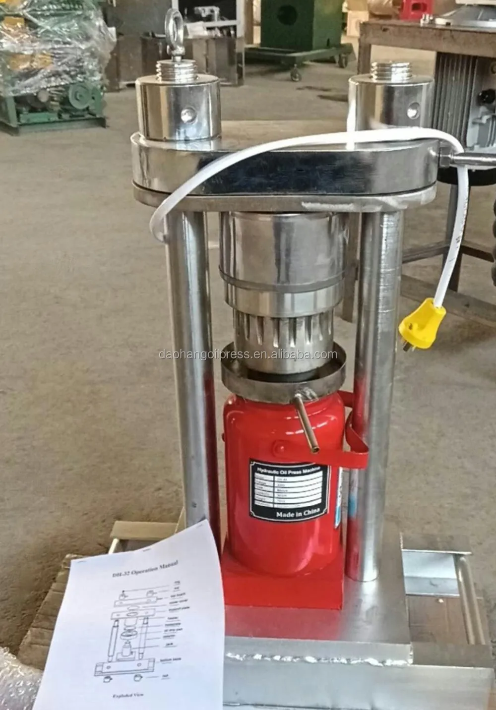 Manual hydraulic small mini home olive oil cold press machine