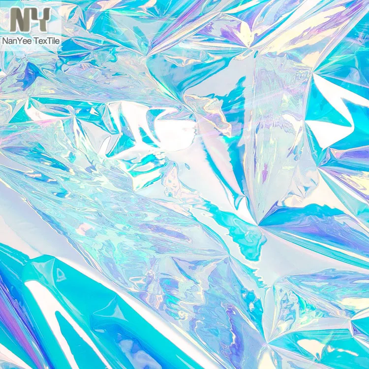 Nanyee Textile Foiled Sparkling PVC Vinyl Fabric For Bag