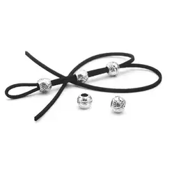 Set of 5 retro simple personality fashionable street patting alloy braid hair ornaments hair ring