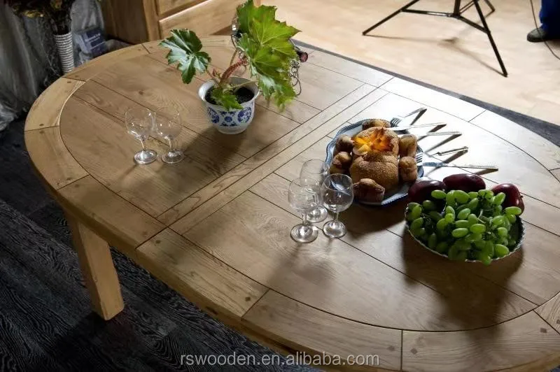 oak veneer dining table