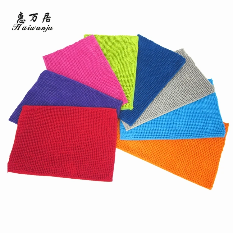 Wholesales Chenille Fabric Carpet Floor Mats Chenille Bedroom Carpets