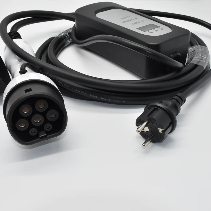 BEV type 2 female plug 16A portable EV IEC 62196 cable connector