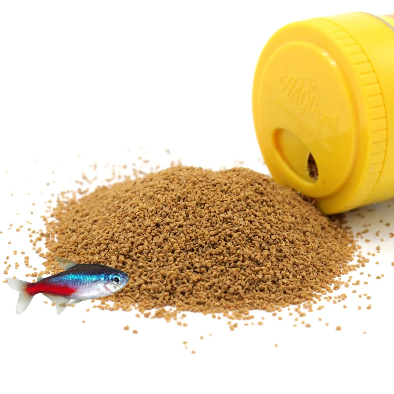 small tropical fish food slow sinking granlues food for aquirum fish
