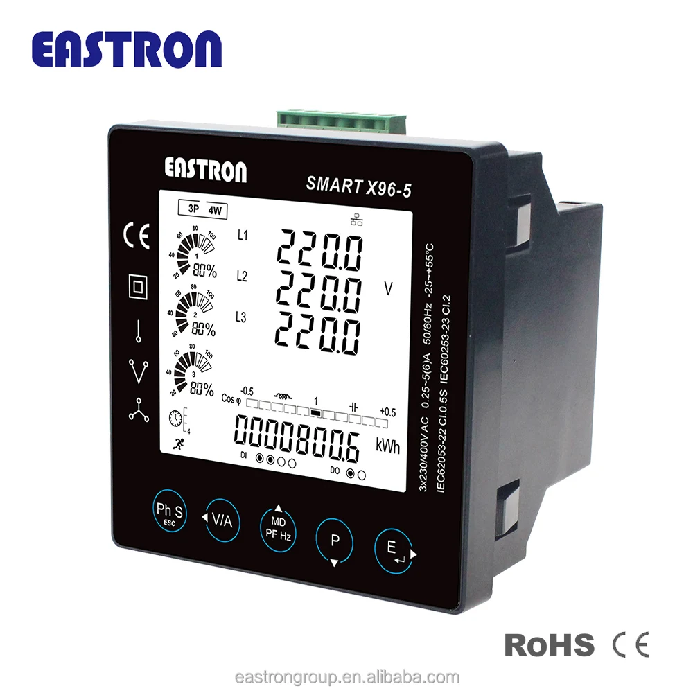 Smart X96 MID B+D Panel Mounting Power Meter RS485 Modbus Smart Digital Panel meter