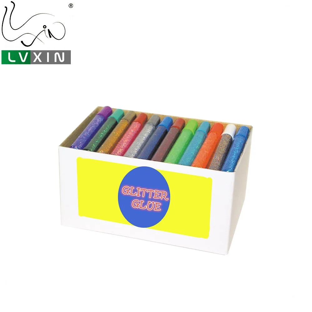 Заводские продажи 3D 6 г 7 см 6 ярких цветов набор блестящих клеев в CIXI