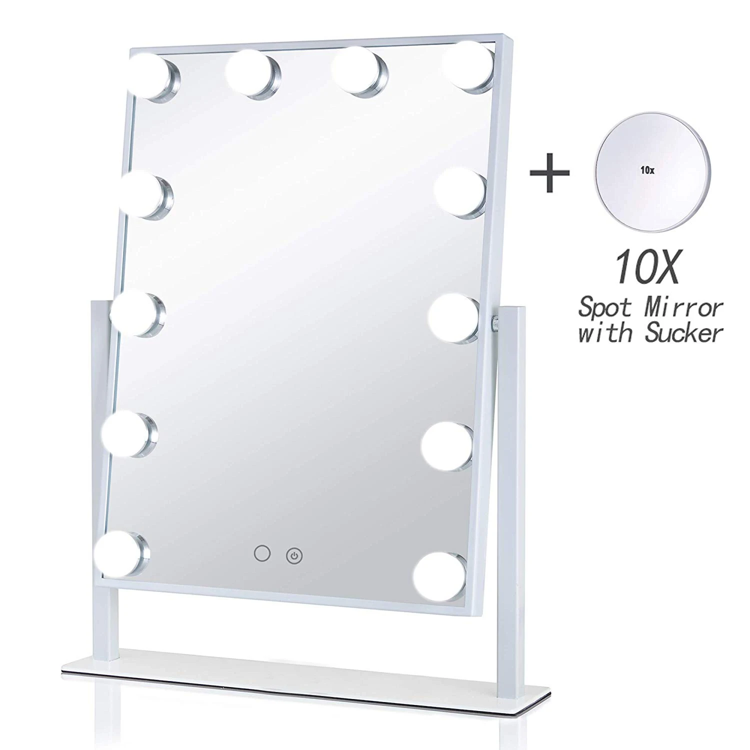 Large Desktop Hollywood Mirror with Light Bulbs LED Makeup Vanity Dressing Table Mirror