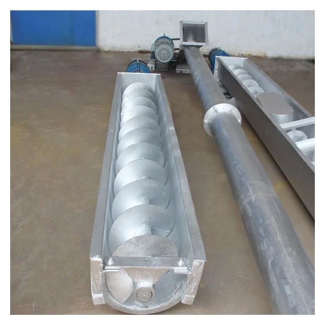 Large capacity slurry auger conveyor for sludge