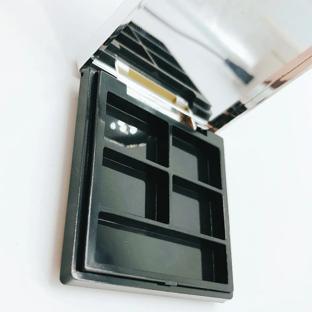 
WH-F163 2018 Custom printed makeup empty magnetic eyeshadow palette packaging with mirror 