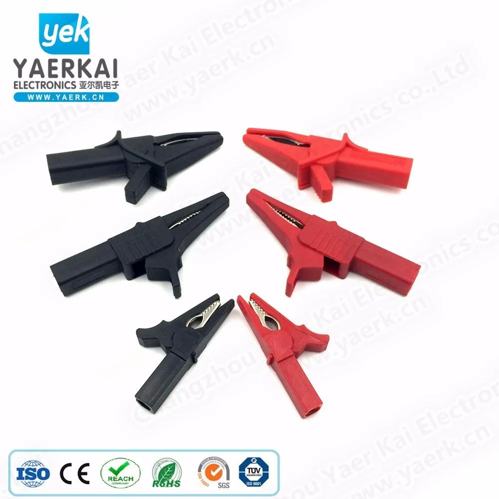 
30A 1000V safety alligator clip battery test clip for sale 