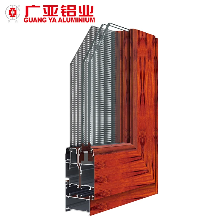 Двухслойная деревянная противомоскитная сетка, алюминиевое раздвижное окно