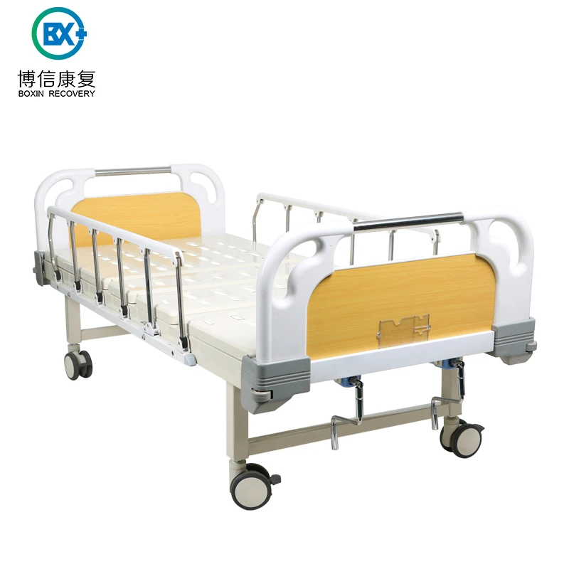 Manual 2 Crank Medical Hospital Beds for Clinic Patient Not Used Hospital Bed With Passive Slow Descending Dining Table