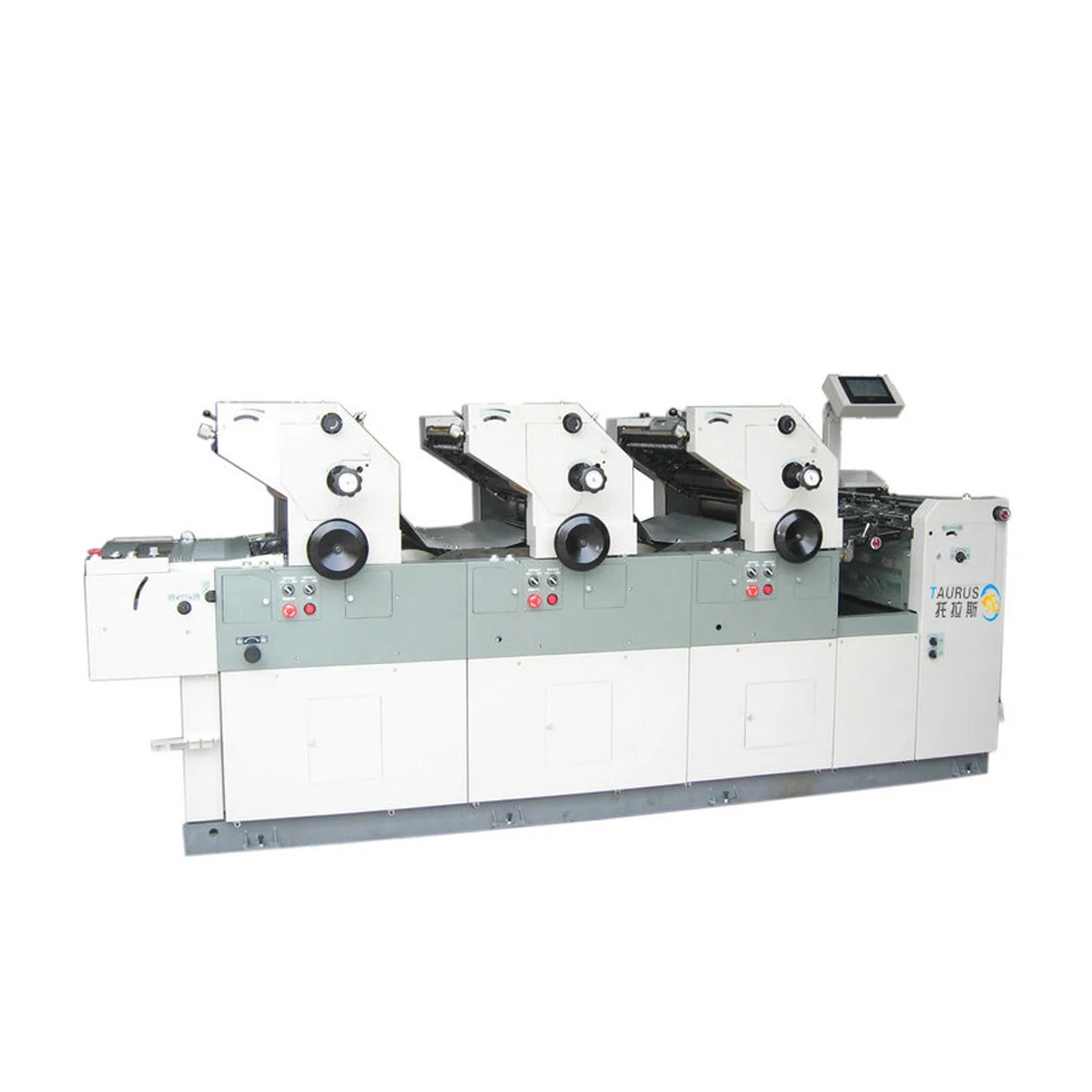 Телец 3 Цвет офсетная печатная машина для производства пластиковых пакетов