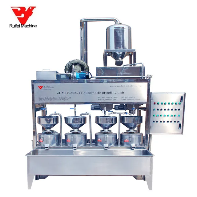 Automatic soybean Milk grinding Machine tofu machine tofu making machine