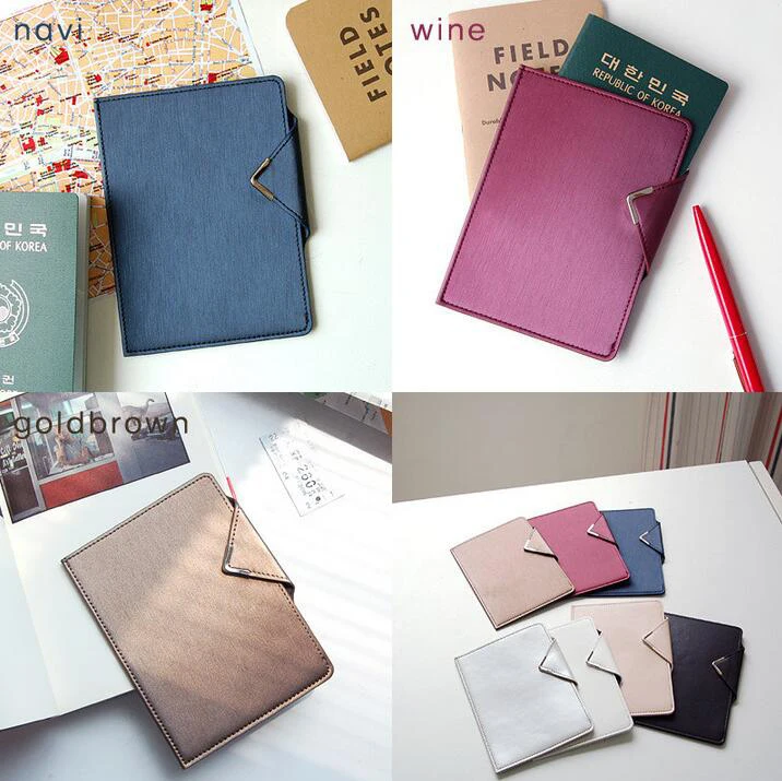 Simple Style Genuine Leather Travel Passport Holder Passport Cover Travel accessories