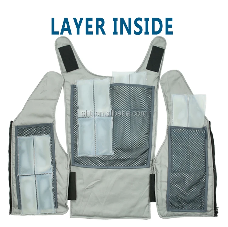 
popular hot selling cooling ice vest wholesale cooling vest with ice berg 
