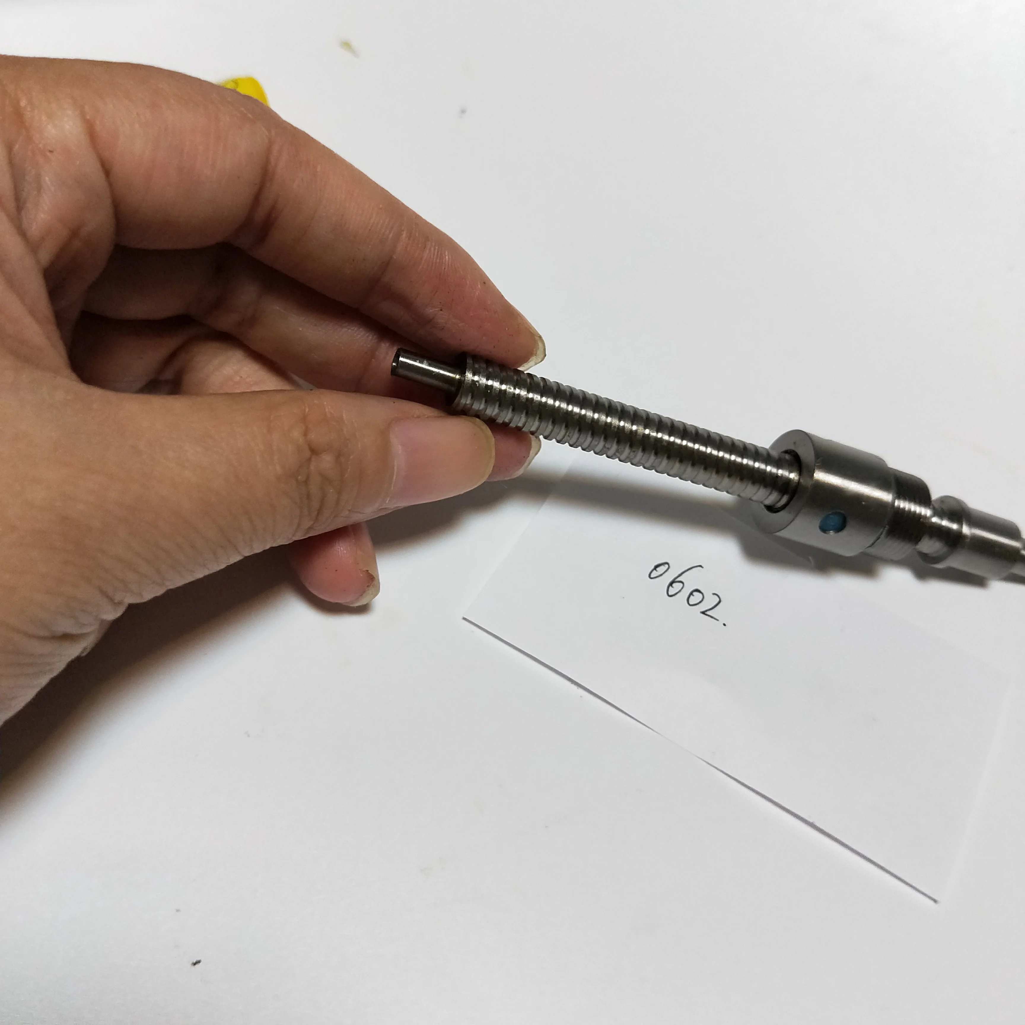 Customized micro small ball screw SFU0602 diameter 6mm,tolerance 0.012mm/meter no backlash for sewing machine and 3d printer