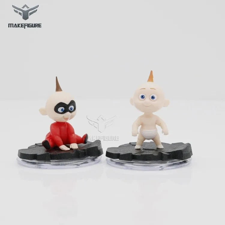 custom cartoon the incredible mini action figures, custom make cartoon super heros figurine toy, OEM PVC 3D figures