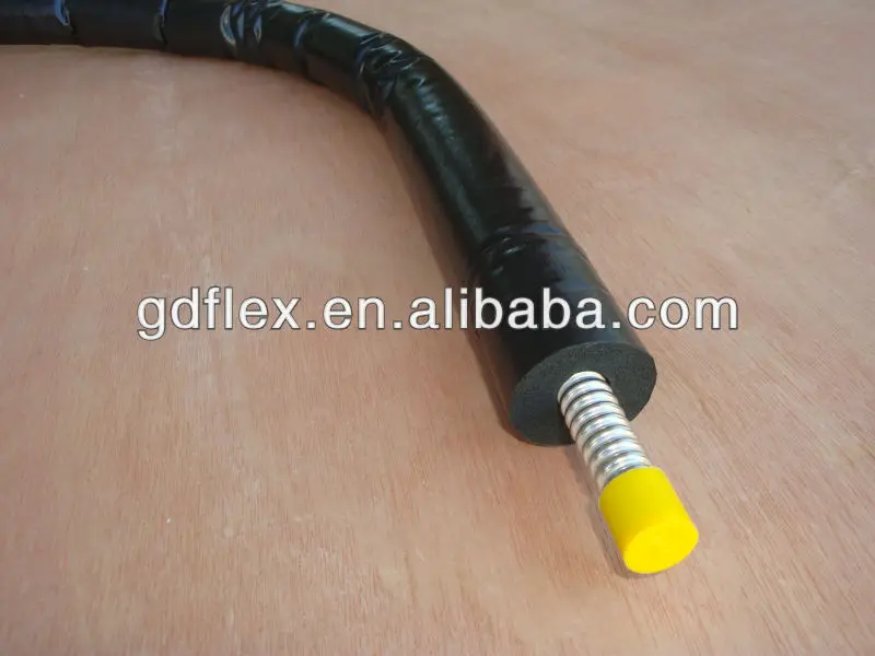 
pre insulated solar flexible stainless steel pipe tube 