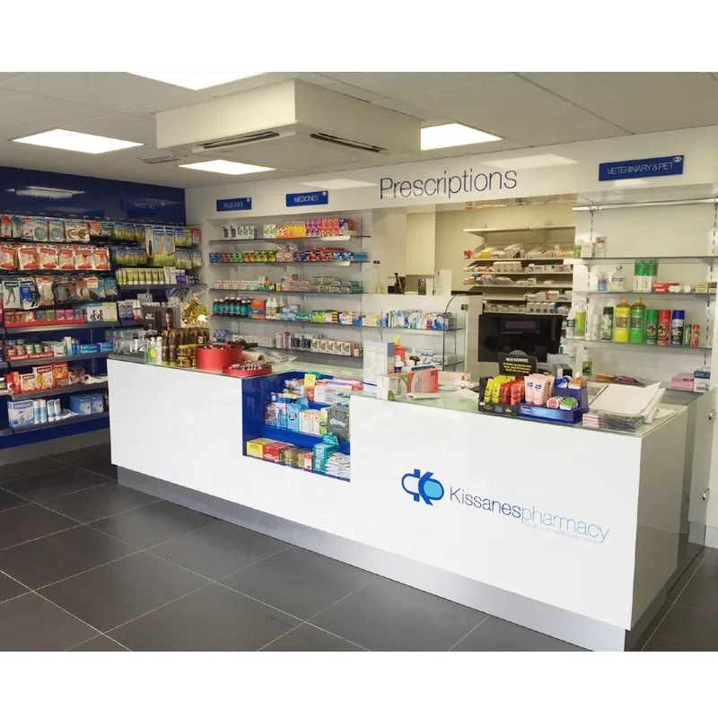 LUX Customized Pharmacy Drugstore Display Furniture Designs And Interior