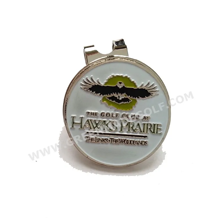 Custom golf hat clip metal golf hat clip with magnet golf ball marker