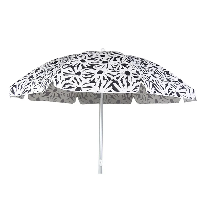 High quality custom printed flower pattern beach umbrella for outdoor