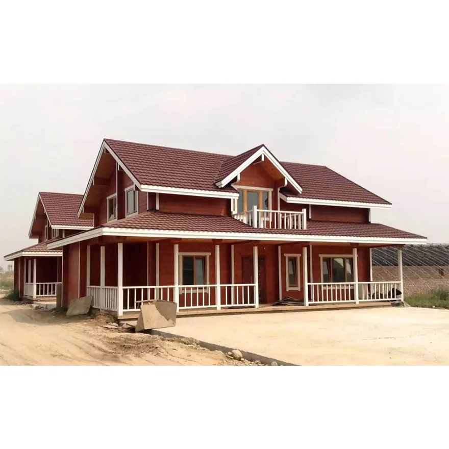 Luxury prefabricated wooden houses wooden prefabricated villa log homes and cabins