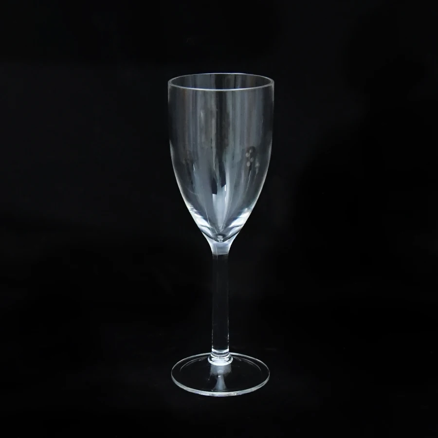 8.5OZ White color classic design Custom 260ml acrylic Plastic Champagne Wine Glass Wholesale