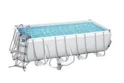 Bestway 56466 Rectangular Power superior steel design metal steel frame outdoor Above Ground Swimming Pool