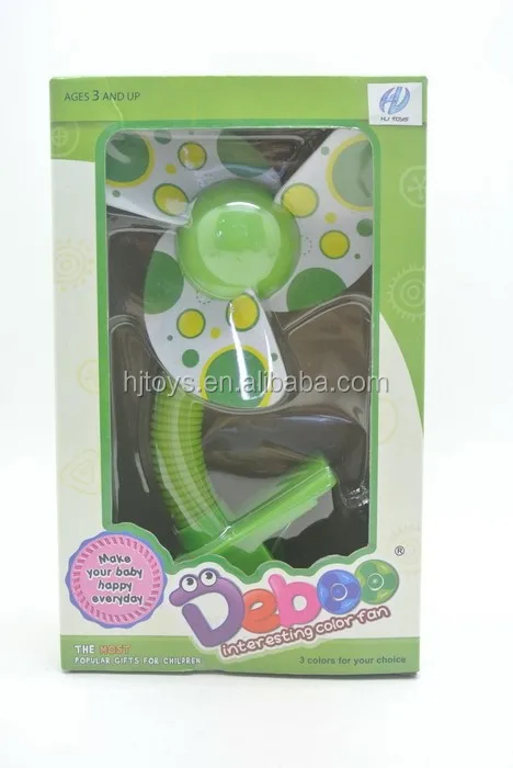 Electronic Fan Toy With 3 Blades Uab With Clip For Baby Stroller Lovely Design Mini With Battery Mac