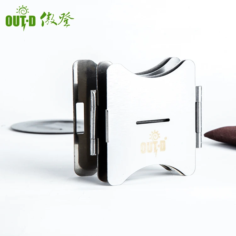 
Lightweight Folding Outdoor Cooking Camping Hiking Stove Portable Solid Alcohol Burner 