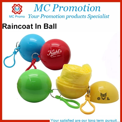 
Custom Disposable Ponch Raincoat in the Ball 