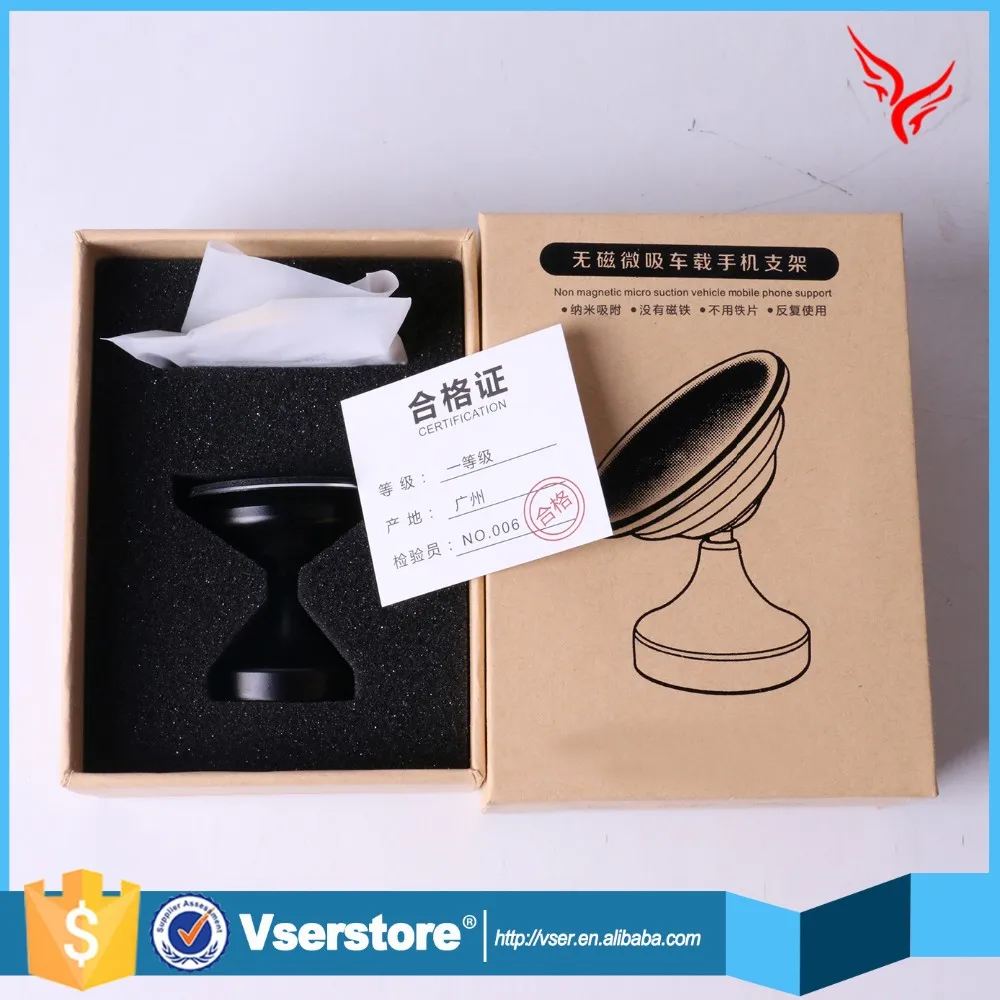 New design non magnetic nano micro suction support car air vent car mobile phone holder