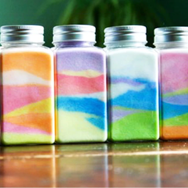 Декоративный мелкий цветной песок для свадебной церемонии