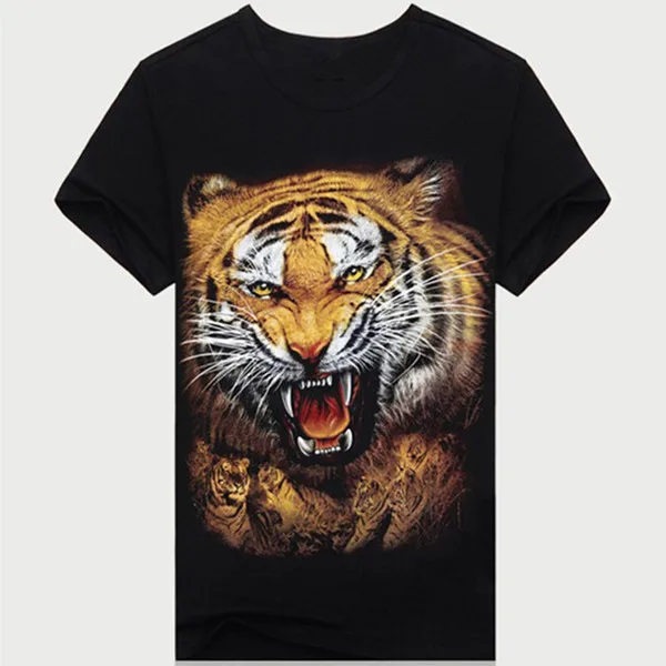 Wholesale 3d t-shirt with animal print