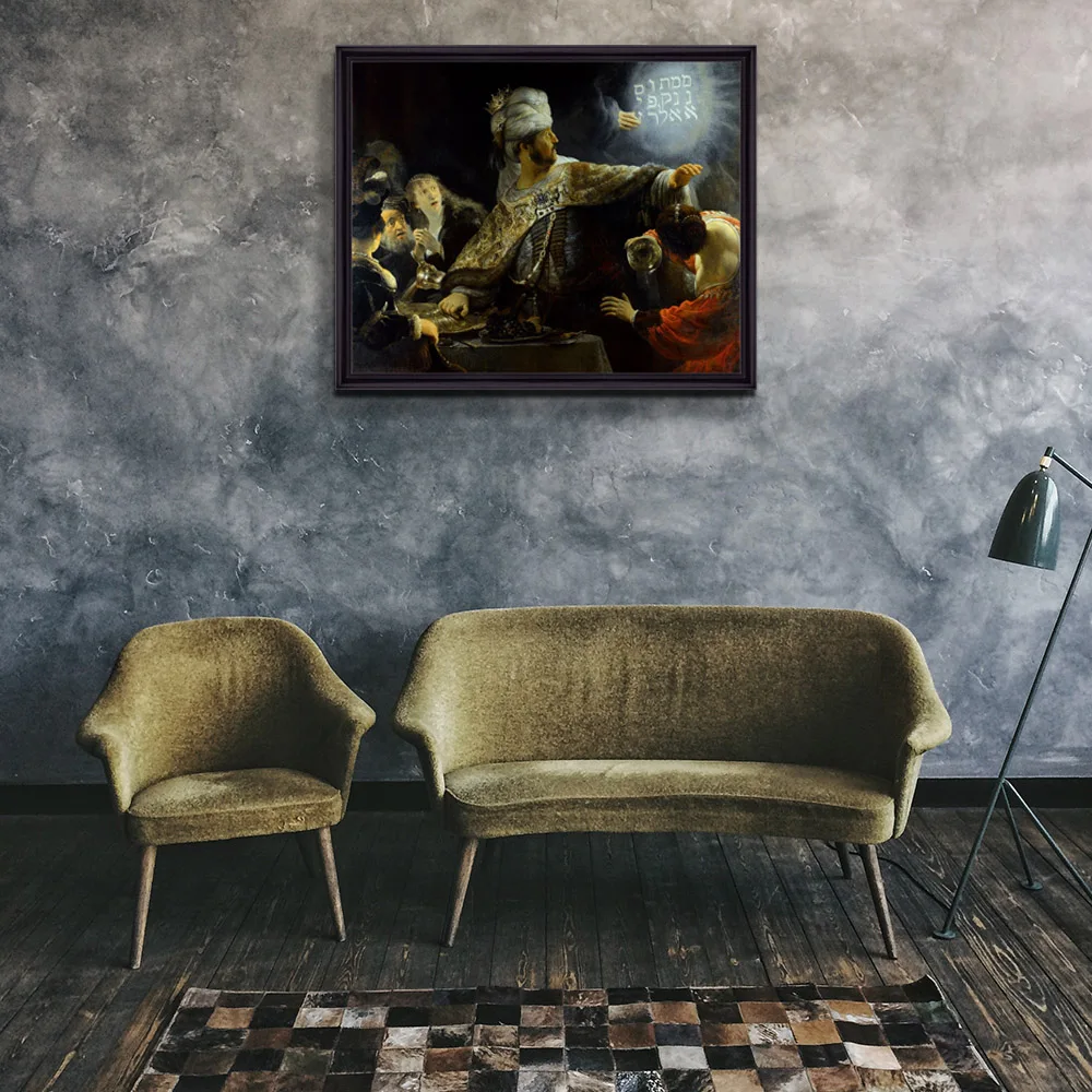 Classical Famous Reproduction Belshazzar Feast Rembrandt Harmenszoon Van Rijn Oil Painting