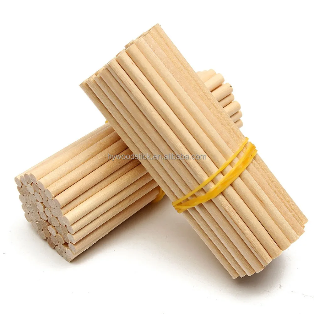 Round Wooden Popsicle Craft Candy Sticks For Plants