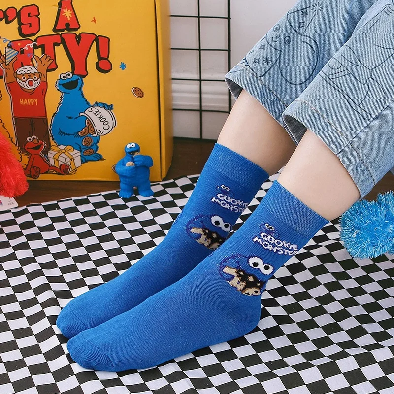 
 Оптовая продажа, дешевые дышащие Хлопковые женские носки с мультяшным дизайном  