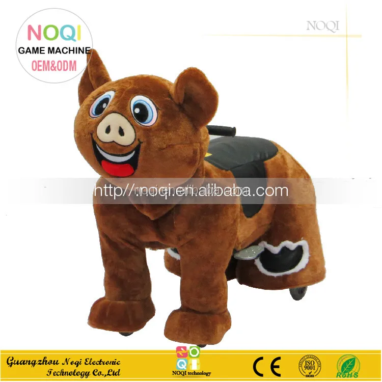 Amusement Park Kids Electric Walking Animal Ride Panda Ride on Indoor 1 Piece Picture 100w Dinosaur Electric Car Dinosaur Puppet