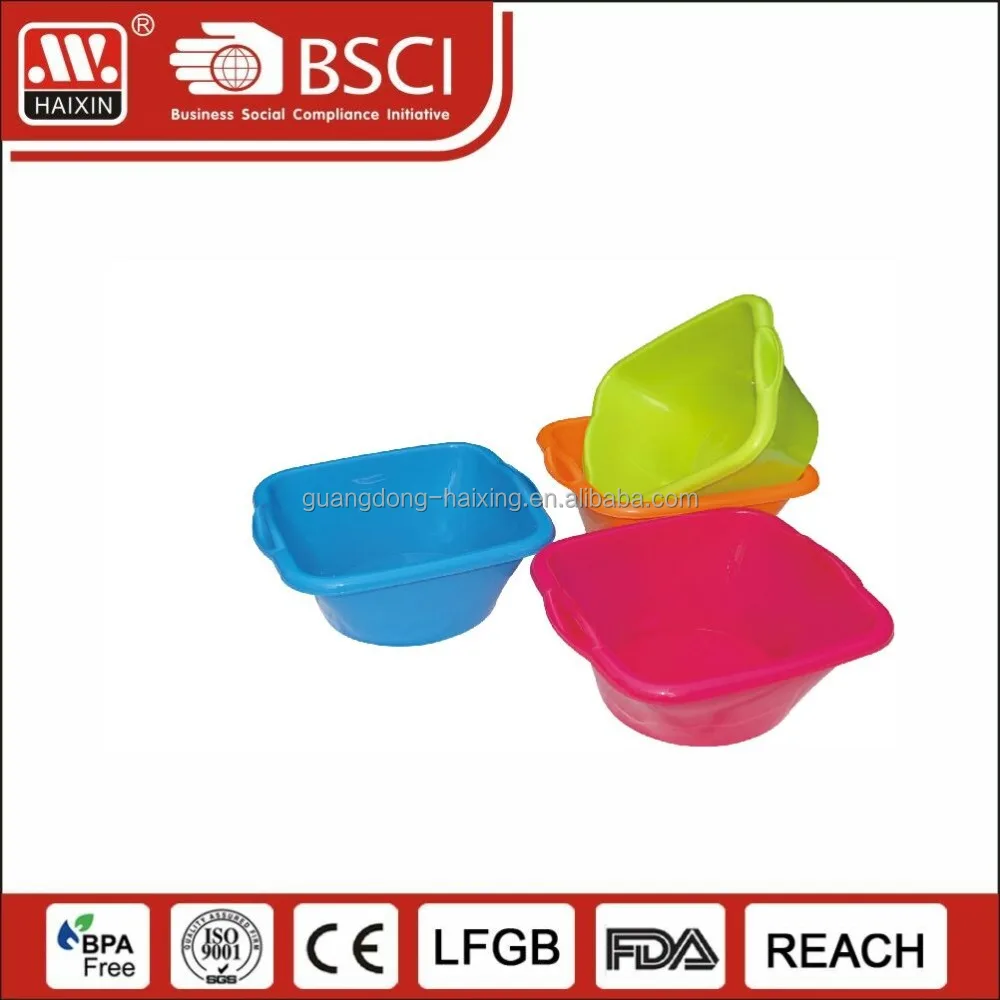 Best selling assured thickened large rectangular plastic hand wash basin price for washing