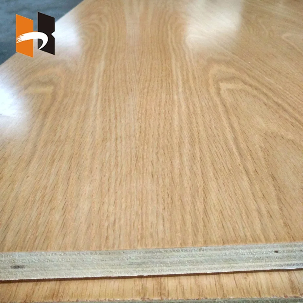 Блестящий антифрикционные УФ красный дубовая доска продукты питания и напитки из мебельный шпон