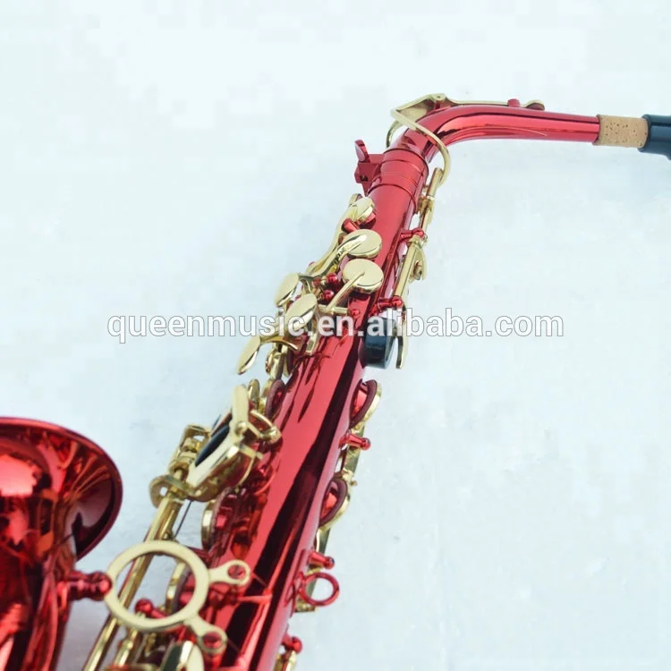 
Alto saxophone/Saxophone/Wind instrument/red colour saxophone 