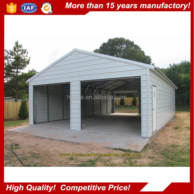 2017 Modern Design Car Cover Metal Shed Prefab Garage