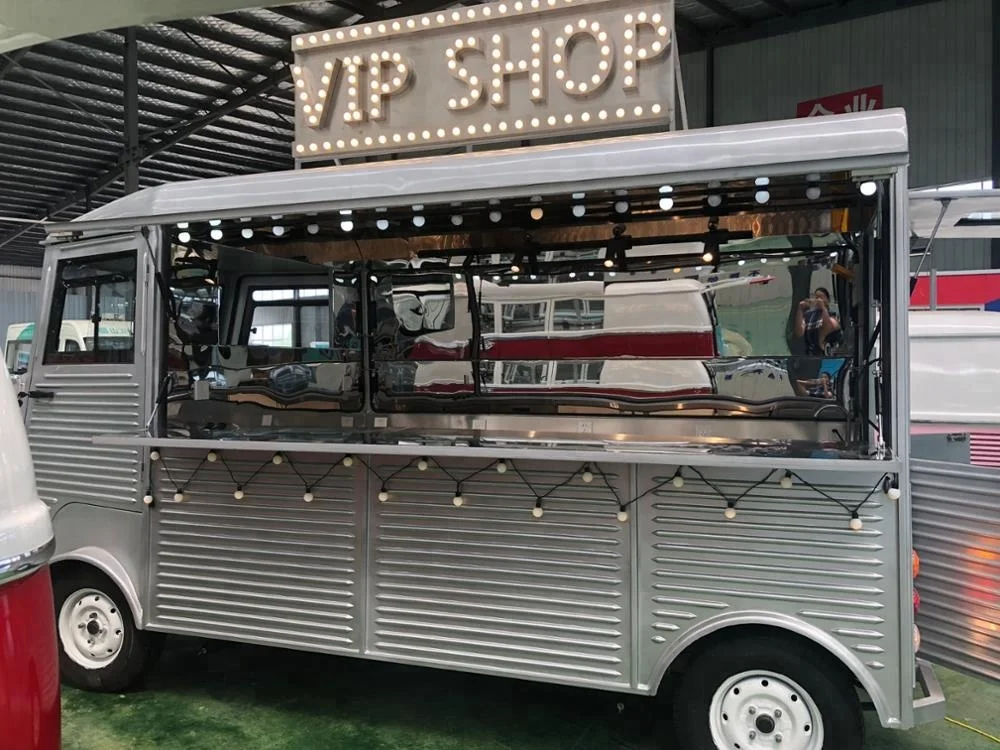 WNP-Citroen Silver Gray Food Truck Multifunction vintage trailer