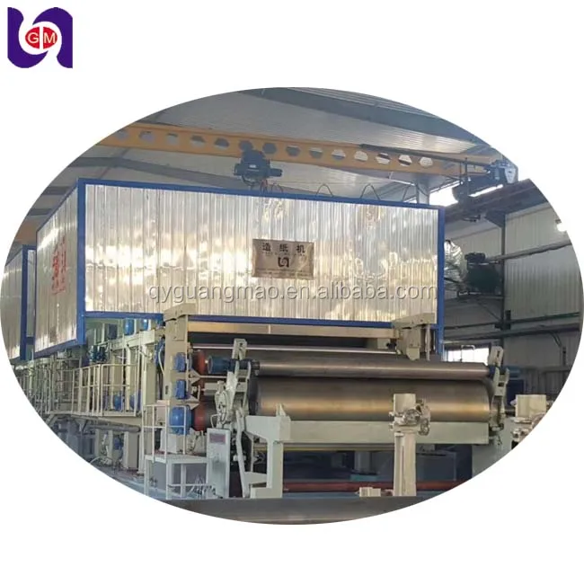 1575mm kraft paper liner making machine 10 tons a day jumbo roll making complete production line