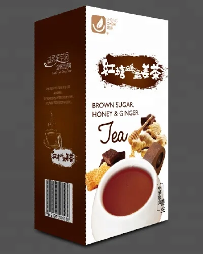 hot sale 2g*20 teabags/box instant powder brown sugar honey ginger tea