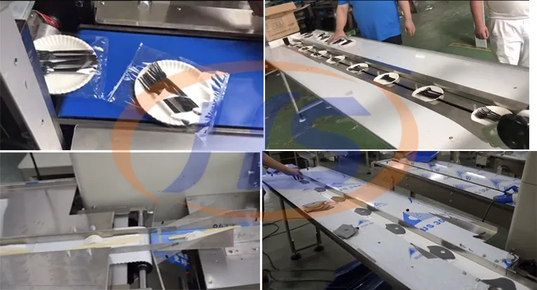 Automatic horizontal  high efficient instant noodle/cakes/snack food  pillow wrappe flow packing machine HS-Z100