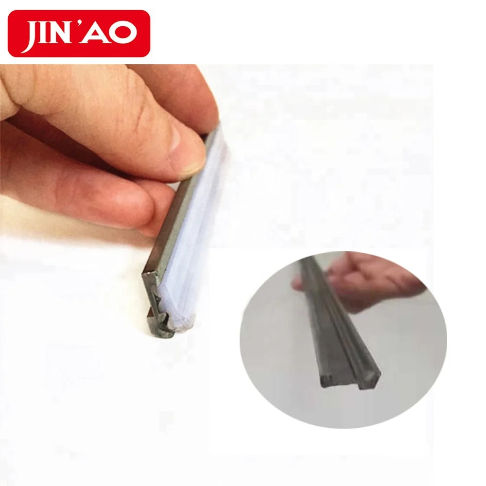 Steel profile wipers used PU lips for CNC Machine telescopic steel cover.