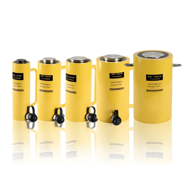 RCH short telescopic single acting hydraulic lift jack ram cylinder