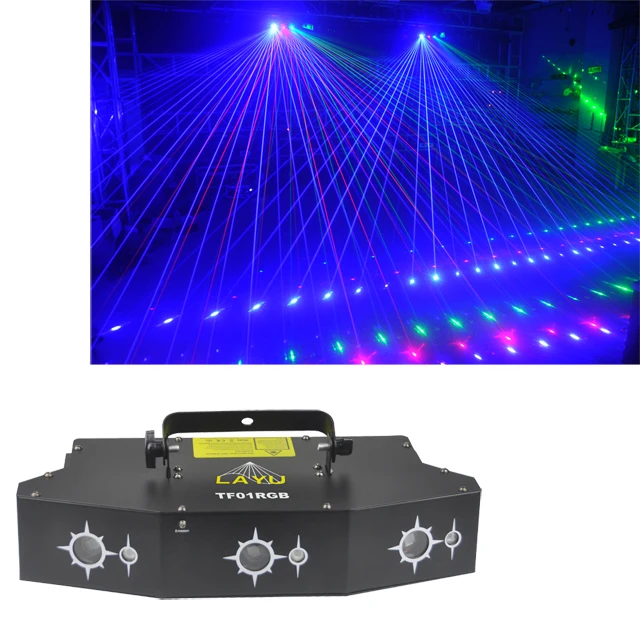 China manufacturer 6 eyes laser disco light rgb dmx stage lighting 760mw outdoor laser light for party