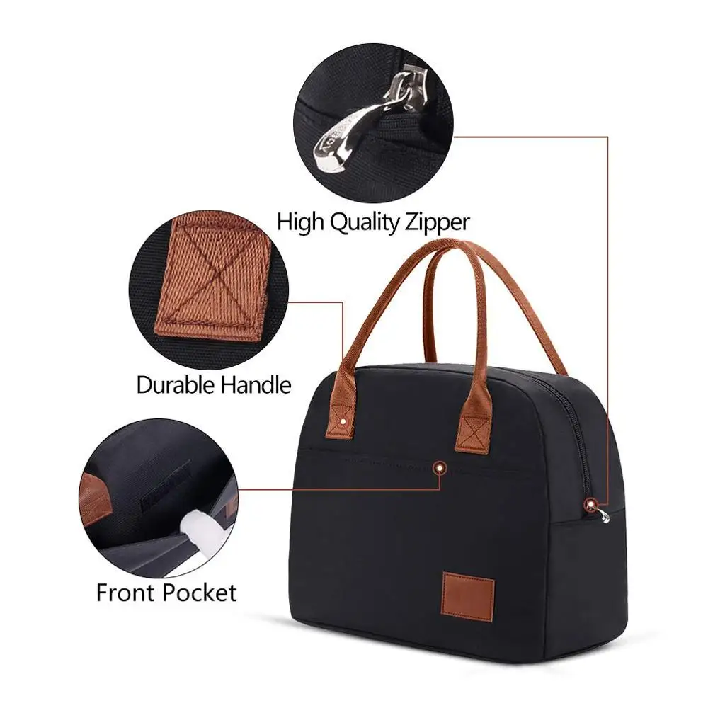 Waterproof Customized logo food storage bags lunch tote bag 2 Persons Insulated Lunch Bag